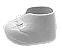 Plastic Baby Bootie - White