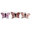Painted Feather Butterfly - 3 Color Assortment - Painted Feather Butterflies - Craft Butterflies