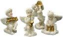 Unpainted Angel Cherubs with Musical Instruments - - Unpainted Cherubs with Misical Instruments - Angel Charms - Angel Ornaments -