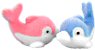 Flocked Dolphins - Miniature Dolphins - Flocked Fish - Mini Fish - Toy Fish
