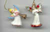 Angel Ornaments with Horn -  - 1 1/4 White Angel Ornaments - Angel Charms - Angel Miniatures