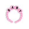 Plastic Baby Bracelets - Pink - Miniature Pink Baby Bracelets - Baby Shower Decorations - 