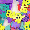 Bright Baby Confetti - Assorted - Baby Shower Decoration - Baby Confetti - 