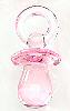 Mini Pacifier - Transparent Pink - Miniature Baby Pacifiers - 