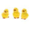 Fairy Garden Birds: Mini Flocked Resin Easter Chicks - Yellow - Miniatures -- Chicks -