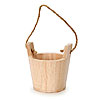 Mini Wood Bucket - Tiny Wooden Bucket - Unfinished - Mini Bucket - Miniature Wooden Bucket - 