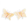 Butterfly for Crafts - Feather Butterflies - Cream - Decorative Butterflies - Artificial Butterflies - Butterflies for Crafts - Fake Butterflies