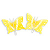 Butterfly for Crafts - Feather Butterflies - Yellow - Decorative Butterflies - Artificial Butterflies - Butterflies for Crafts - Fake Butterflies - 