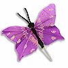 Butterfly for Crafts - Feather Butterflies - Plum - Decorative Butterflies - Artificial Butterflies - Butterflies for Crafts - Fake Butterfiles - 