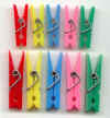 Mini Plastic Spring Clothespins - Assorted - Plastic Clothespins - Baby Shower Decorations -