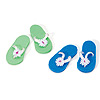 Timeless Minis - Flip Flops - Mini Beach Shoes - Toy Miniatures - Doll House Supplies - Miniature Doll House Accessories - Mini Beach Shoes - 