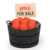 Timeless Mini? - Apple Barrel - Bucket of Apples - Mini Apple Barrel - Miniature Food - Miniature Bucket of Apples - Mini Food - 