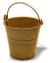 Mini Bucket - Shiny Copper Look - - Rusty Tin - Mini Bucket - Garden Miniatures