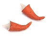 Bent Nose Plastic Carrot - Orange - Mini Carrot - Animal Noses