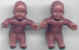 Plastic Babies in Sitting Position - Black skin - Plastic Babies Shower Decorations - Baby Shower Cake Decorations - Baby Shower Decorations