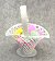 White Plastic Basket - White - Small White Basket - Bridal Shower Decorations