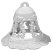 Plastic Bell - White - White Victorian Plastic Bell Bridal Shower Decorations - Bridal Shower Decorations