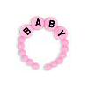 Plastic BabyBracelets - Pink - Miniature Pink Baby Bracelets - Baby Shower Decorations - Baby Shower Decorations