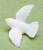 Tiny White Doves - White -  - Miniature Birds