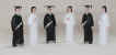 Miniature Graduates - Boy - Black Robe - Mini Graduate Figures - Graduation Decorations - Graduation Party Decorations - Sports Decorations