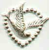 Dove in Heart - Gold -  - Bridal Shower Decorations