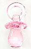 Mini Pacifier - Transparent Pink - Miniature Baby Pacifiers -