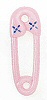 Plastic Diaper Pins - Pink - Diaper Pins - Baby Shower Decorations - Baby Shower Decorations