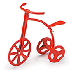 Timeless Minis� Miniature Tricycle - Red - Toy Miniatures - Dollhouse Supplies - Miniature Dollhouse Accessories