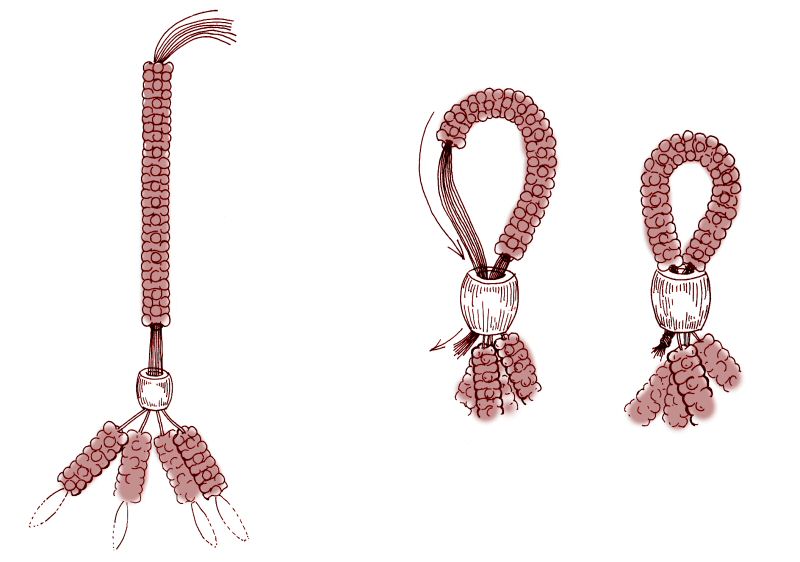 beaded plant hanger