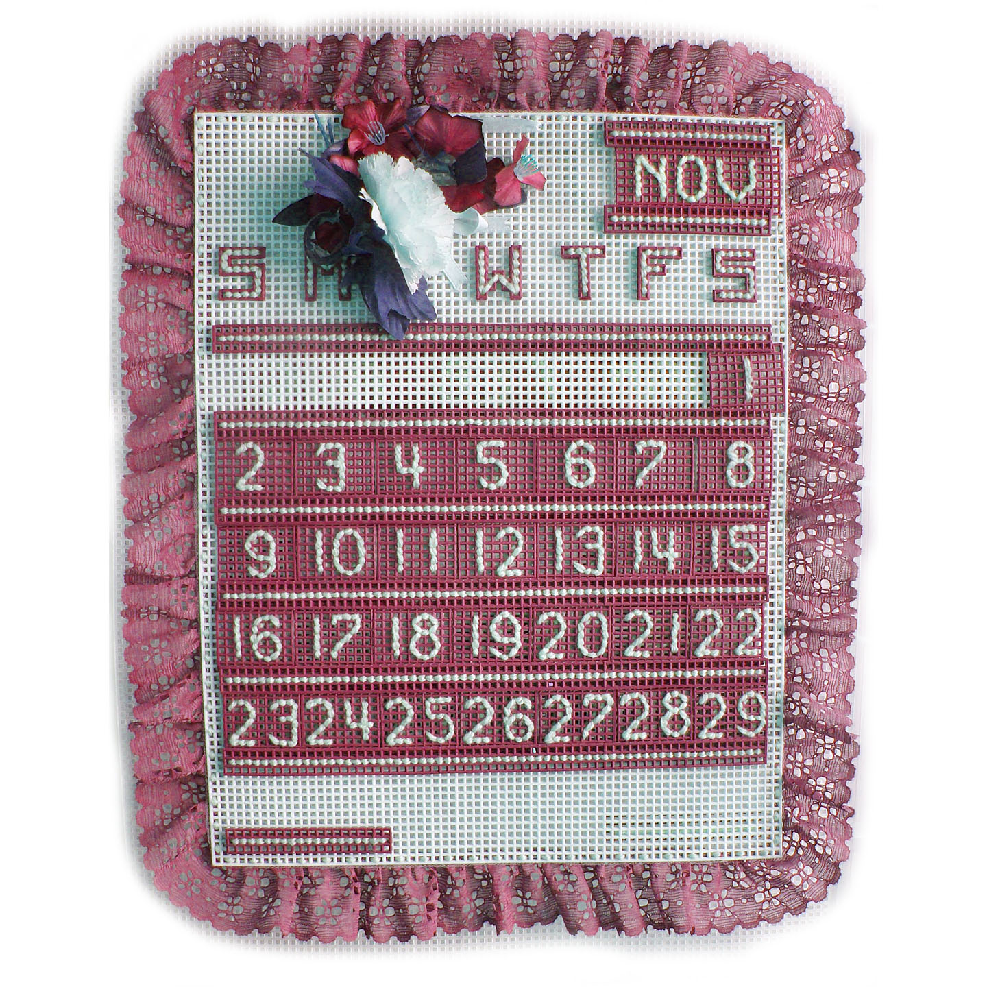 Plastic Canvas Perpetual Calendar