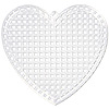Plastic Canvas Hearts - Clear - Plastic Canvas
