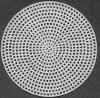 Round plastic canvas with center hole