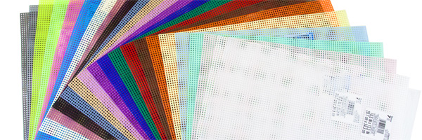 Darice Plastic Canvas Sheets - Plastic Mesh Canvas - 7 Count Plastic Canvas Sheets - Colored Plastic Canvas Sheets