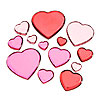 Big Bling Rhinestone Hearts - Pinks & Reds - Rhinestone Hearts - Faceted Rhinestone Hearts - Acrylic Heart Rhinestones