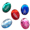 Oval Faceted Rhinestones - ASSORTED - Oval Faceted Rhinestones
