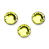 Smooth Top Round Acrylic Faceted Rhinestones - YELLOW - Smooth Top Faceted Rhinestones - Round Acrylic Rhinestones - Smooth Top Faceted Flat Back Rhinestones