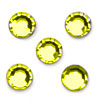 Acrylic Faceted Rhinestones - LT YELLOW - Smooth Top Faceted Rhinestones - Round Acrylic Rhinestones - Smooth Top Faceted Flat Back Rhinestones