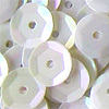Sequins for Crafts - 5mm Sequins - White Iridescent - Cupped Sequins - Small Sequins - 
