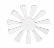 Spoke Sequins - White Iris - Starburst Sequin – Snowflake Sequin - Spoke Sequin