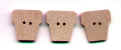 Wooden Cutouts Flower Pot Buttons