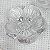 Craft Buttons - Craft Sewing Buttons - Clear Flower Button with Shank