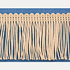 Ivory Fringe Trim - Fringe Material - Fringe Fabric Trim - Ivory - Fringe Trim By The Yard - Fringe Ribbon