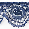 Gathered Lace Trim - Ruffled Lace Trim - Navy Blue - Frilly Lace - Lace Trim - Gathered Lace