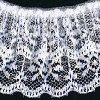 Double Lace Trim - WHITE ON WHITE -  - Double Lace