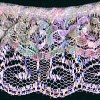 Double Lace Trim - VARIEGATED PASTELS ON PASTEL PINK -  - Double Lace