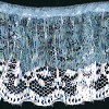 Double Lace Trim - WILLIAMSBURG BLUE ON WHITE -  - Double Lace