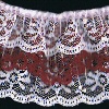 Triple Lace Trim - WHITE / BURGUNDY / WHITE -  - Triple Lace