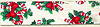 Cloth Christmas Print Ribbon - White - Holiday Ribbon - Christmas Ribbon