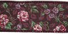 Wired Ribbon - Small Floral Print on Maroon - Wired Ribbon