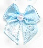 Ribbon Bow with Pearl - Apricot - 